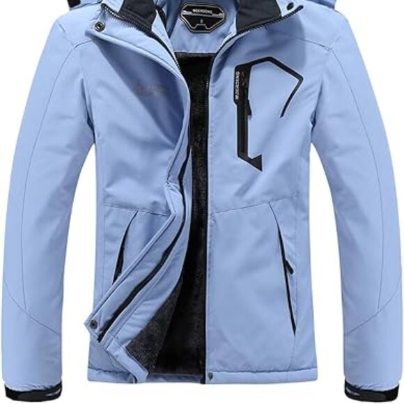 Moerdeng Women's Blue Waterproof Mountain Ski Winter Snow Coat Size Large NWOT - Picture 6 of 6
